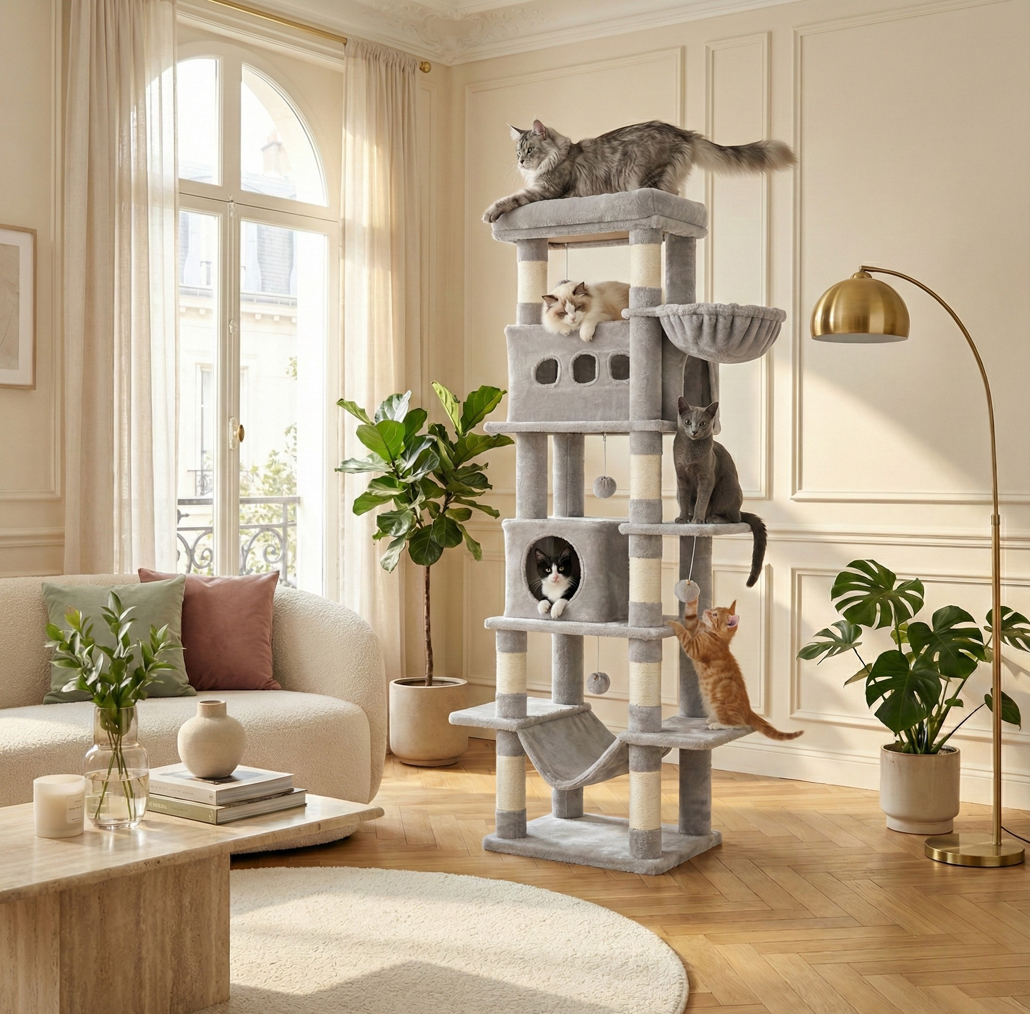 Arbre à chat 170 cm – Modèle MatouVilla