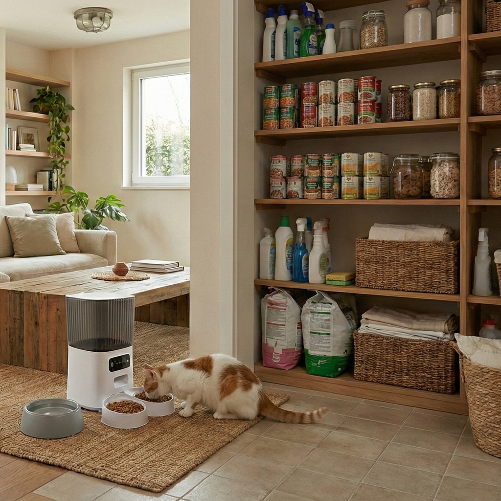 Distributeur automatique de croquettes avec caméra – Modèle MatouFeed Cam