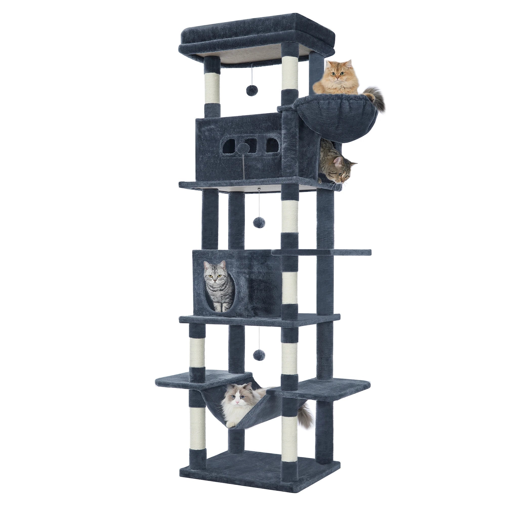 Arbre à chat 210 cm  – Modèle MatouVilla XL