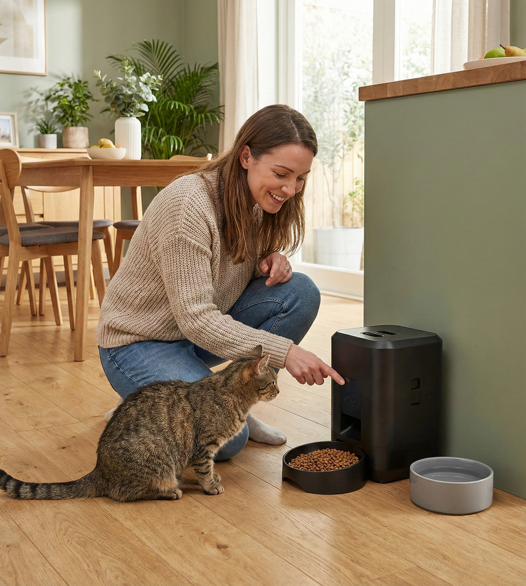 Distributeur automatique de croquettes programmable - Modèle MatouFeed Essential