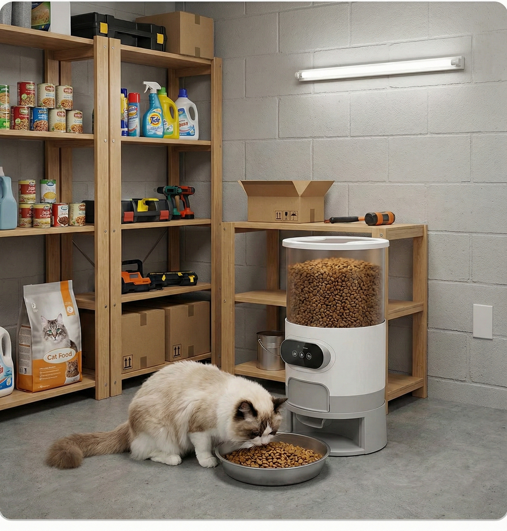 Distributeur automatique de croquettes – Modèle MatouFeed